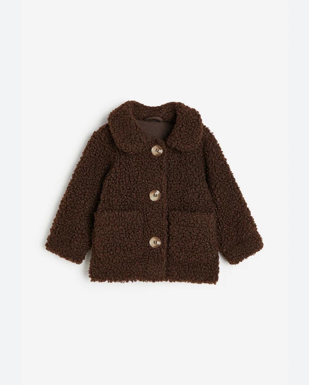 Kid's Brown Collared Teddy Bear Jacket Size 2T